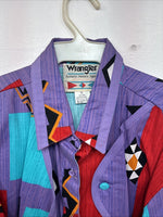 New Women’s Wrangler Multicolor Long Sleeve Button Up XL II-27
