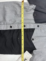 New Women’s Cowboy Threads Black Gray Long Sleeve Pearl Snap Size 3 LL-15