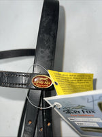 New Silver Fox Black Leather Point English Bridle #20-1189-2 W-5