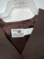 New Women’s Dickson Jenkins Brown Vest Small UU-52