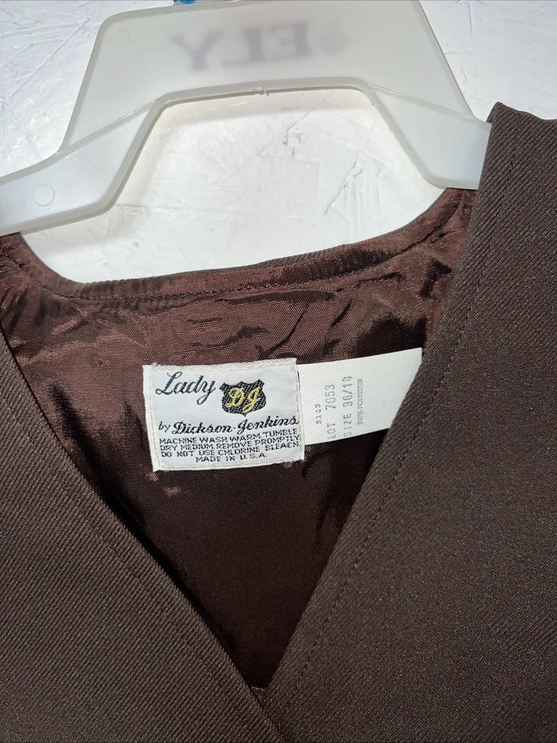 New Women’s Dickson Jenkins Brown Vest Small UU-52