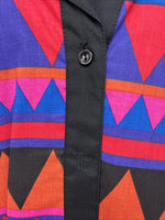 New Women’s H Bar C Multicolor Long Sleeve Pearl Snap Size 16 X 40 XL II-60