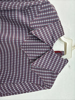 New Wims Panhandle Slim Blue Red Long Sleeve Zip Up Size 16 3B-6