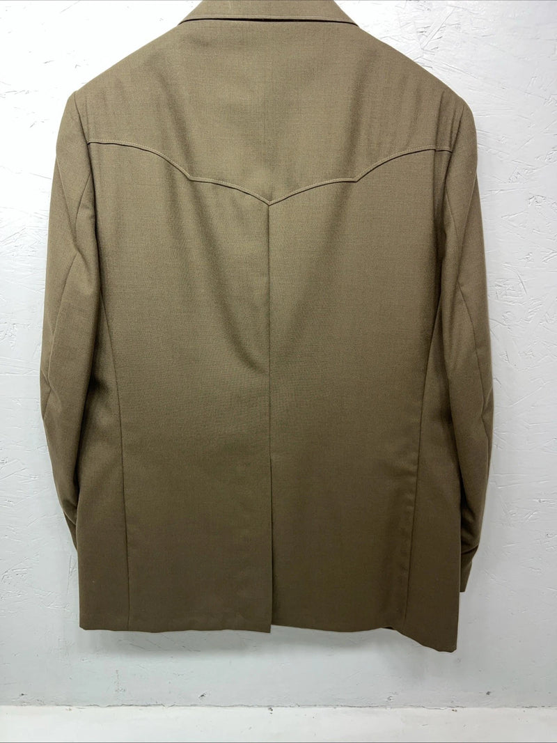 New Men’s HbarC California Ranchwear Green Suit Jacket 42R #17007 X-600