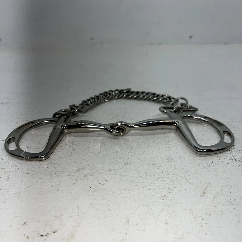 New Congress Leather 5” Smooth Mouth Pelham Bit #47842 LLL-25