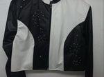 New Women’s 1849 Authentic Ranchwear Black White Short Show Jacket XL WW-35