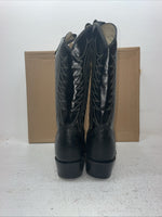 New Men’s Black Snake Skin Texas Brand Cowboy Boots. 509200 9 D. 3-40