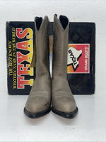 New Women’s Gray Texas Brand Cowboy Boots. 4952 8 M. 16-73