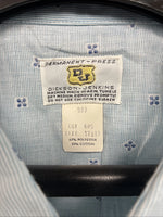 New Men’s Dickson Jenkins Blue Floral Long Sleeve Pearl Snap 17.5 XL AA-6