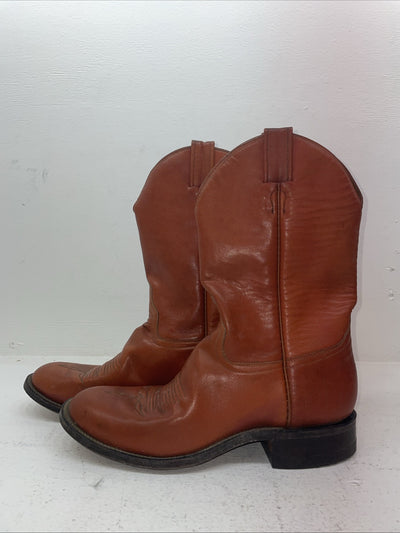 New Men’s Orange Laramie Cowboy Boots. 839 10 B. 6-73