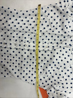 New Women’s Dickson Jenkins White Polkadot Long Sleeve Pearl Snap Size 30 KK-60