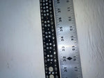 New Black Genuine Leather 3D Pearl And Silver Bling 34” Belt #6090 Z-119
