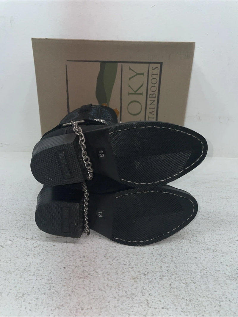 New Kids Black Smoky Mountain Cowboy Boots. 3283 C 13. 23-34