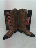 New Men’s Brown Texas Brand Cowboy Boots. 1081 7.5 7 1/2 D. 1-82