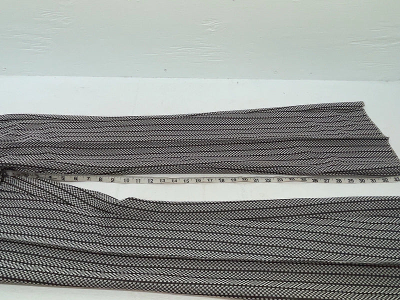 New Vintage Black And White Checkered Panhandle Slim Polyester Pants #8042 SS-71