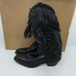 New Women’s Black Fringe Capezio Cowboy Boots. 6 M. 20-68