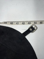 NOS Black Show Chaps With Fringe Adjustable Waist 44” N-50