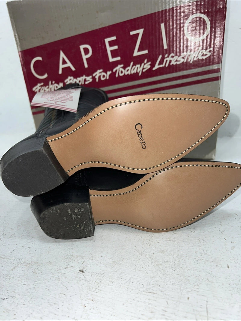 New Women’s Black Capezio Cowboy Boots. L 280 7 M. 17-4
