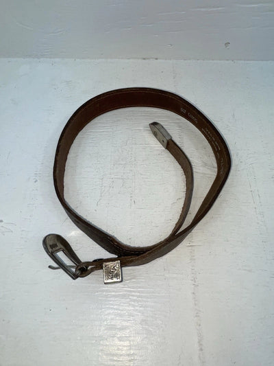 New Brown Genuine Leather Tooled 28” Belt #5020 NN-27