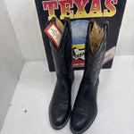 New Men's Black Texas Brand Cowboy Boots. M 610 8.5 8 1/2 D. 3-10
