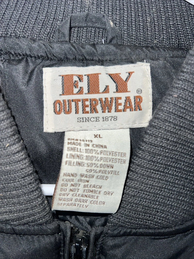 New Men ELY Cattleman XL Black Puffer Vest #241120 LLL-44