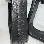 New Black Leather Lace Stirrups FF-15
