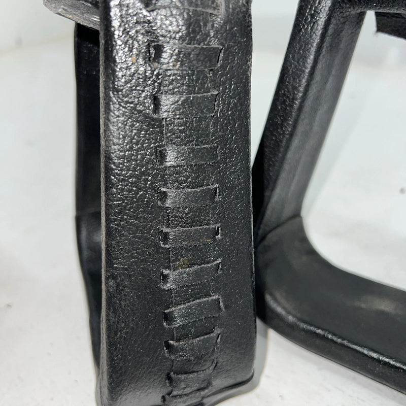 New Black Leather Lace Stirrups FF-15