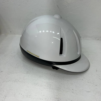 New Women’s White IRH air-lite English Riding Helmet. 108617 Large. 12-85