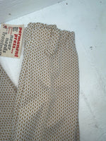 New Vintage Brown Knitted Rockmount Polyester Pants #3849 XX-10