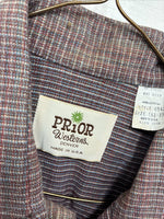 New Men’s Prior Multicolor Long Sleeve Pearl Snap 16.5 Large K-72