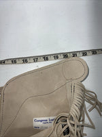 New Children’s Tan Congress Leather Show Chaps Fringe Adjustable Waist 21” I-67