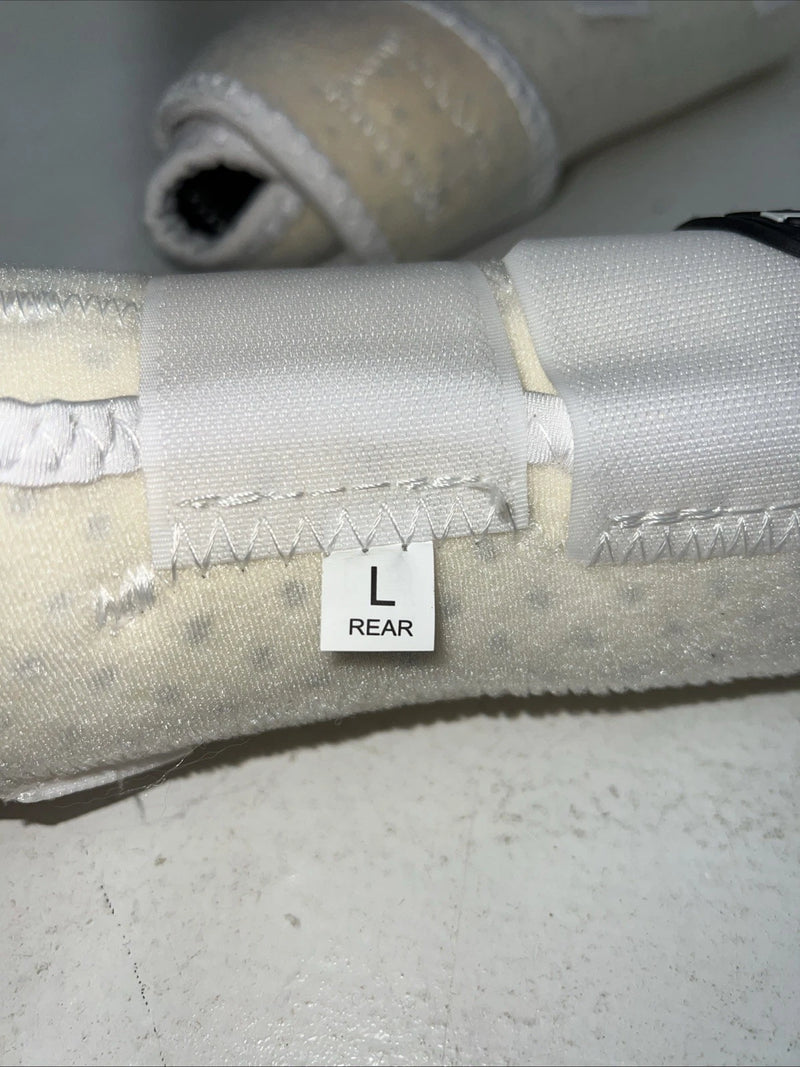 New Tough 1 Extreme Vented White Sport Boots Set Of Four Large #64-18000S HH-4