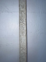 New White Genuine Leather Wrangler Tooled 28” Belt #4151 Z-135