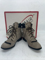 New Women’s Grey Lace Up Laredo Cowboy Boots. 28 344 7 M. 18-94