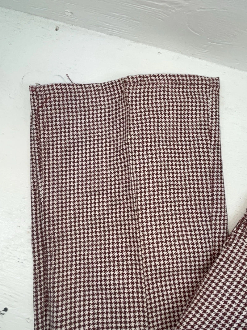 New Vintage Red And White Checkered Lee Polyester Pants #2600362 SS-84