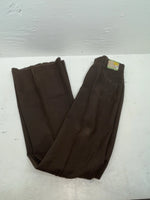 New Vintage Brown H Bar C Polyester Pants #MR477 SS-48