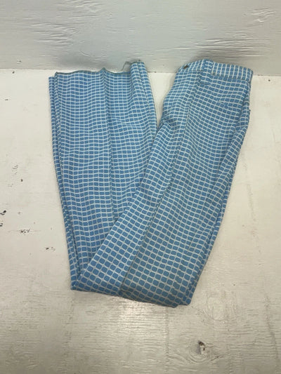New Vintage Blue Checkered Lee Polyester Pants #2652644 VV-91