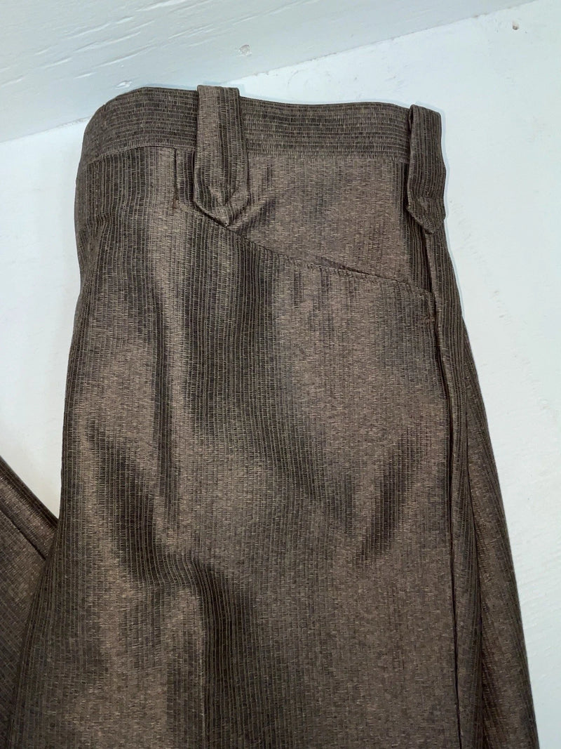 New Vintage Brown Circle S Polyester Pants #CP5091 SS-12