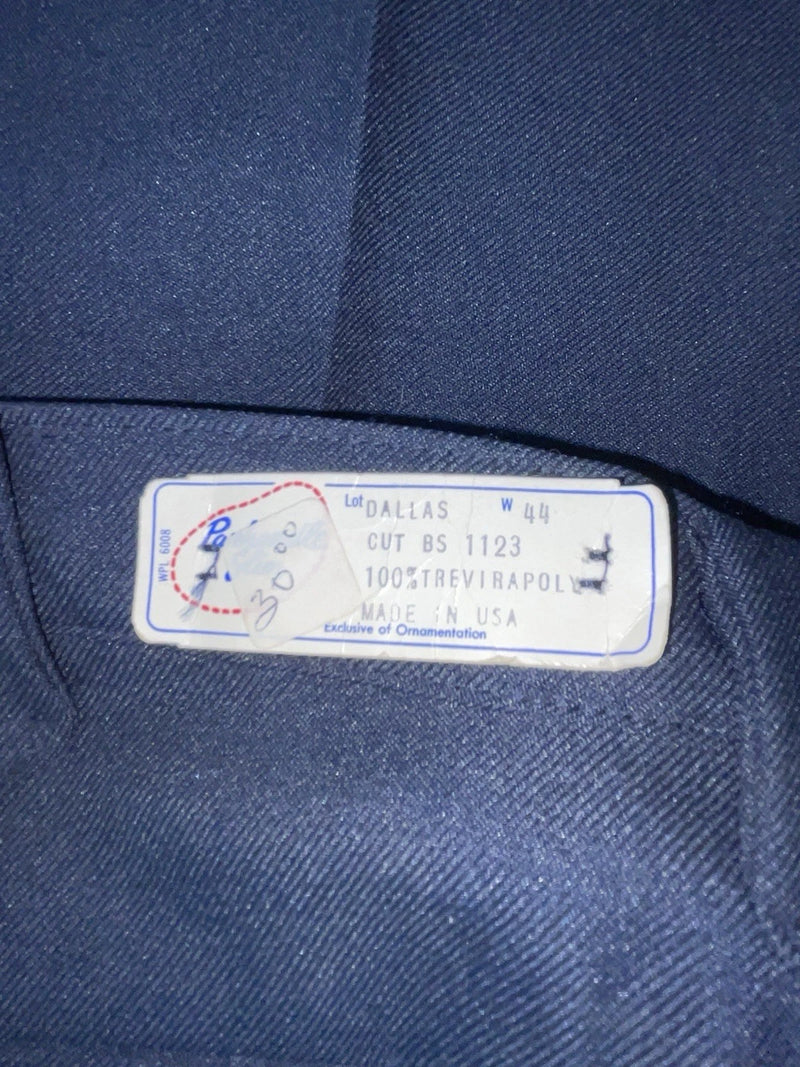 New Vintage Blue Panhandle Slim Polyester Pants #1123 XX-93