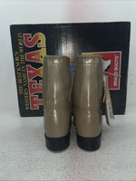New Youth Tan Lace Up Texas Brand Cowboy Boots. 4498 5.5 5 1/2 M. 22-117