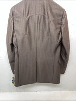 New Circle S Brown Suit Jacket 42L #25832 T-604
