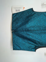 New Women’s Blue 1849 Authentic Ranchwear Cut Off Zip Up Vest XS #77872 3B-71