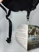 New Women’s Black IRH English Riding Helmet. Medium/Large. 12-101