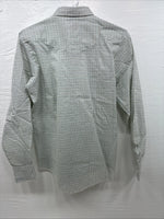 New Men’s Tem Tex White Strip Long Sleeve Button Up Small J-70