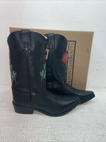 New Youth Black Smoky Mountain Cowboy Boots. 3688 Y 3.5 3 1/2. 22-34