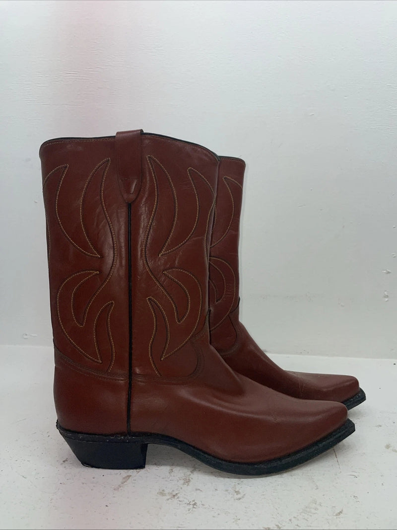 New Men’s Brown Rodeo Cowboy Boots. 5044 10.5 10 1/2 D. 8-27