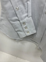 New Women Mesquite Blue Long Sleeve Button Up Size 30 KK-50