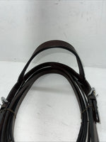 New Leather Tough 1 Western Browband Headstall W/ Split Reins And Bit Large S-73