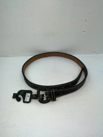 New Black Genuine Leather Western Express Tooled 28” Belt Z-47