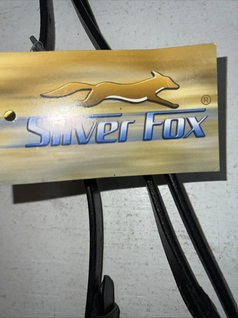 New Silver Fox Black Pony Snaffle Bridle #20-1189-2 BB-12